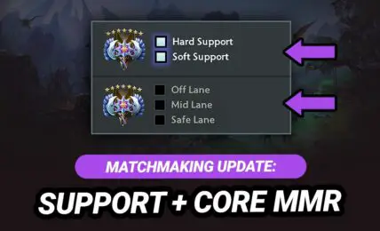 dota 2 core and support mmr
