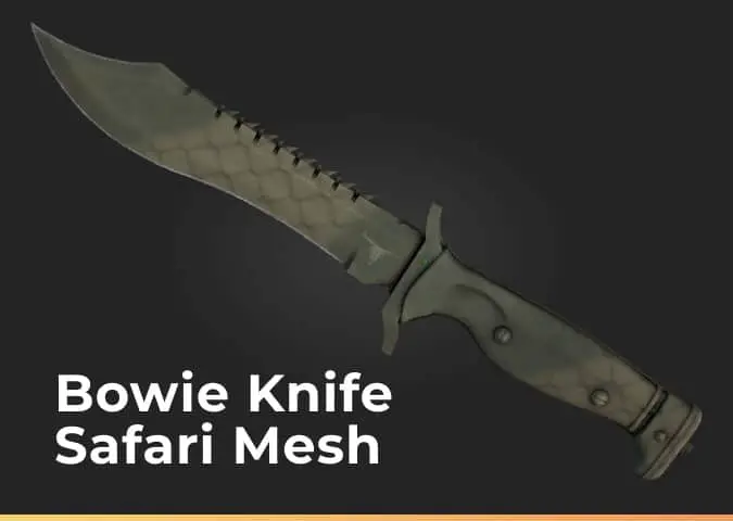 cuchillo bowie safari de malla
