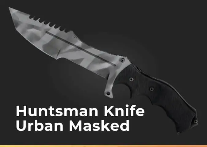 cuchillo cazador urbano enmascarado