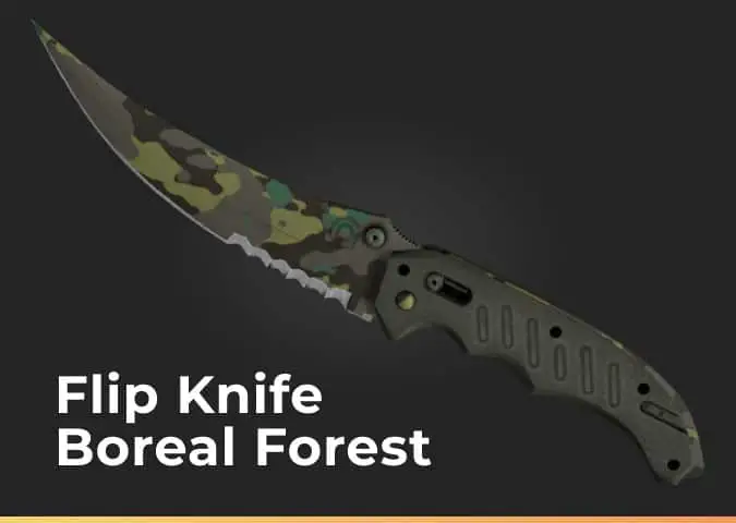 flip cuchillo bosque boreal