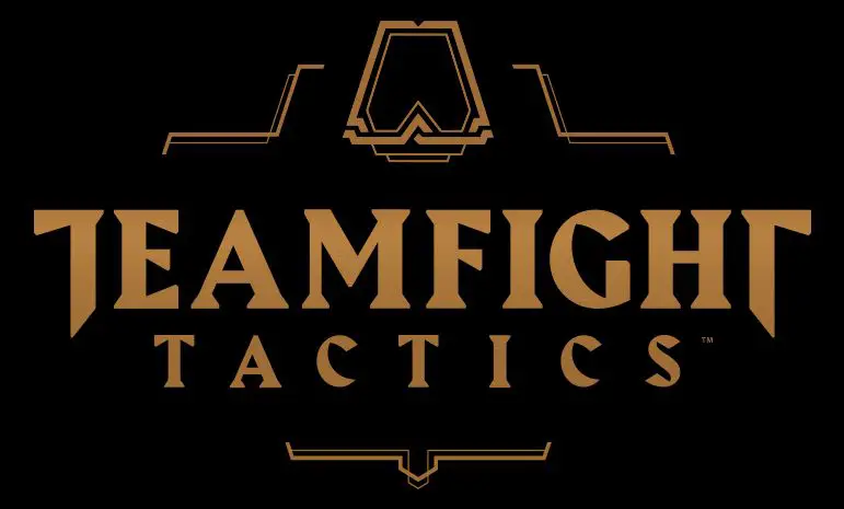 Logotipo de Teamfight Tactics.  Liga de Leyendas.