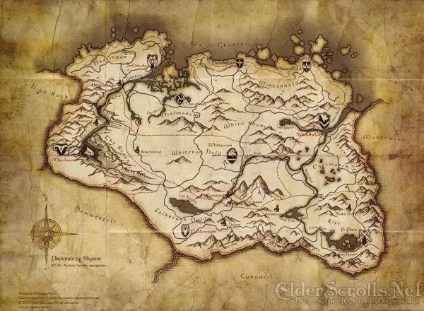 Mapa de Skyrim