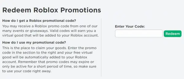 Codigos de promocion de Roblox para enero de 2022 todos