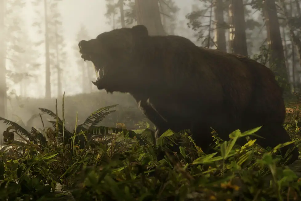 En Red Dead Redemption 2 puedes mirar a los osos