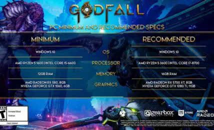 Godfall PC aqui estan las especificaciones minimas y recomendadas