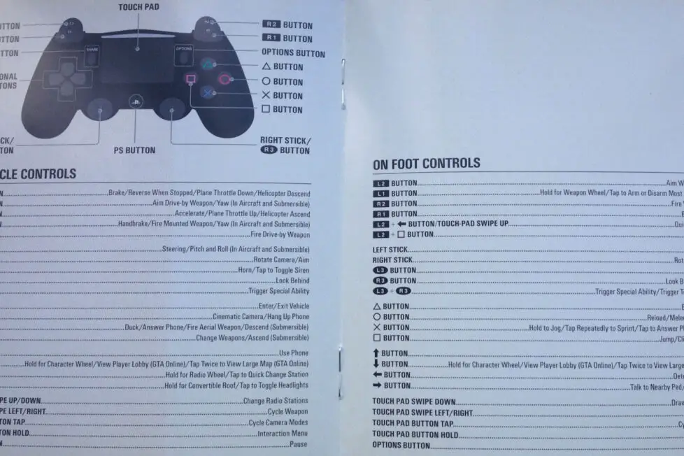 Guia de GTA 5 Control de PS4