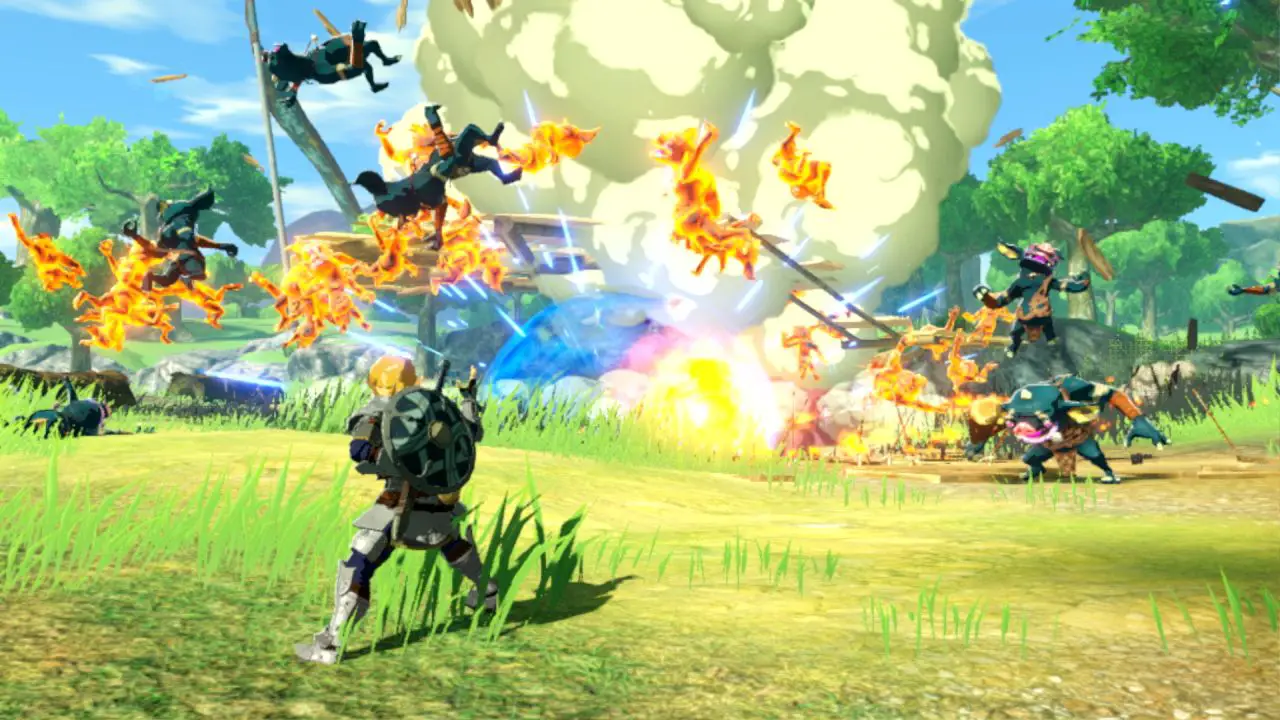 Captura de pantalla de Age of Calamity en Nintendo Switch.
