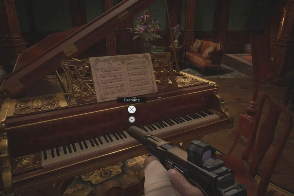 Resident Evil Country Piano Puzzle Como tocar notas en