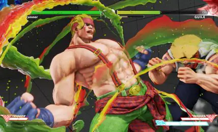 Street Fighter 5 Lista de acciones de Alex