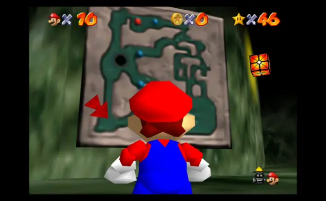Super Mario 64 Niebla Laberinto Cueva Estrella