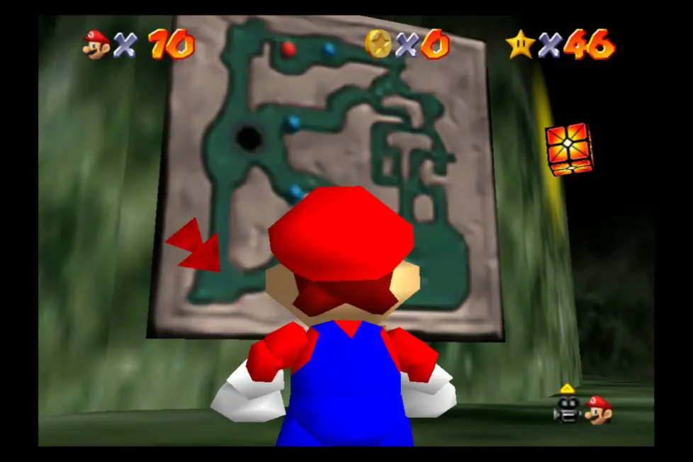 Super Mario 64 Niebla Laberinto Cueva Estrella