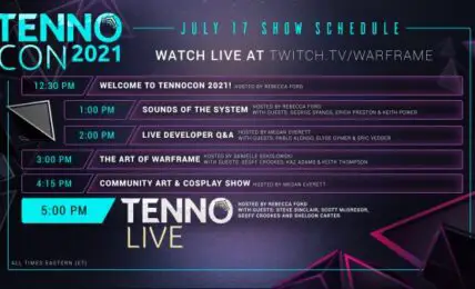 TennoCon 2021 ofrecera una vista previa interactiva de la proxima