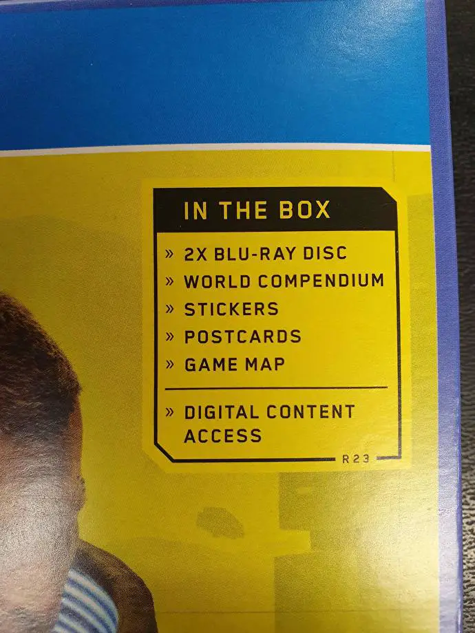 Cyberpunk 2077 tiene dos discos Blu ray