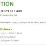 La conferencia de prensa anual del E3 de EA tendra