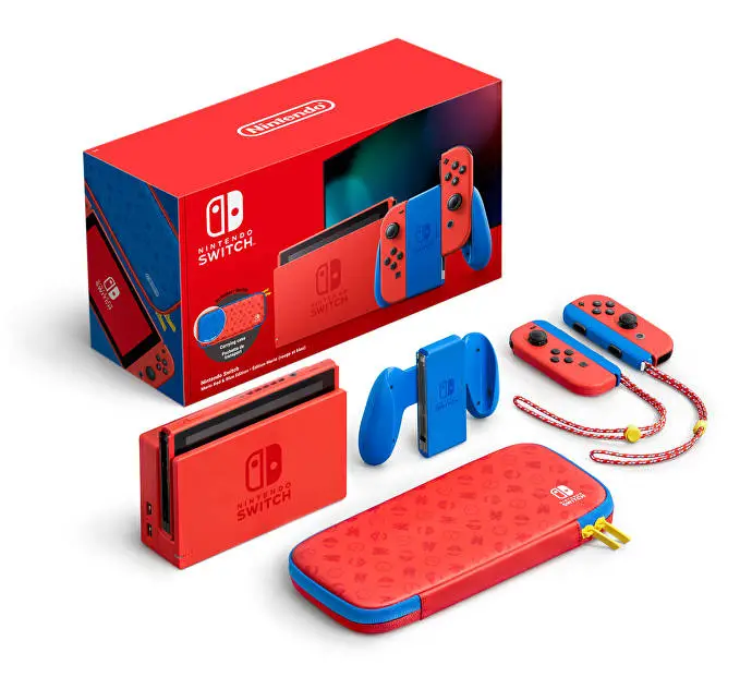 Nintendo presenta Switch rojo y azul para Super Mario 3D
