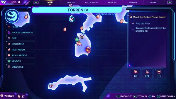 Ratchet & Clank Rift Apart Torren IV Spybot Mapa