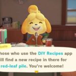 Animal Crossing New Horizons Lista de recetas de hoja