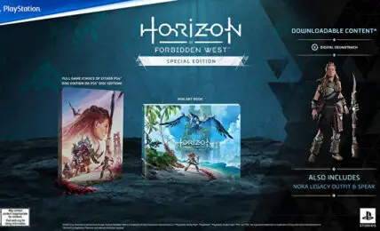 Detalles de Horizon Forbidden West Collectors Edition y Digital Deluxe