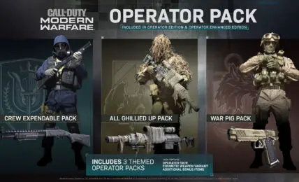 El paquete de operaciones de Call of Duty Modern Warfare