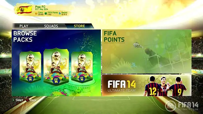 FIFA 14 Ultimate Team gratis actualizacion de la Copa del