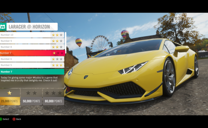 Forza Horizon​​​​n 4 Como desbloquear LaRacer @ Horizon​​n Missions Out