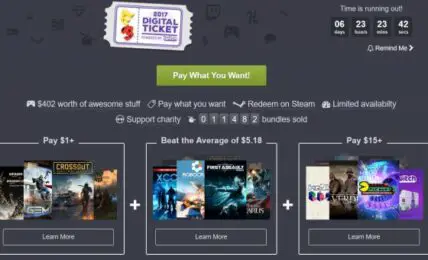 Humble Bundle lanza su oferta de boletos digitales E3