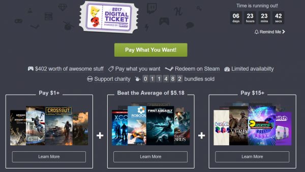 Humble Bundle lanza su oferta de boletos digitales E3
