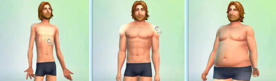 Los Sims 4 Los modelos pierden y aumentan de peso