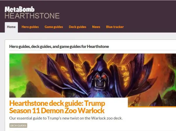 MetaBomb facilita el seguimiento de los metajuegos de Hearthstone