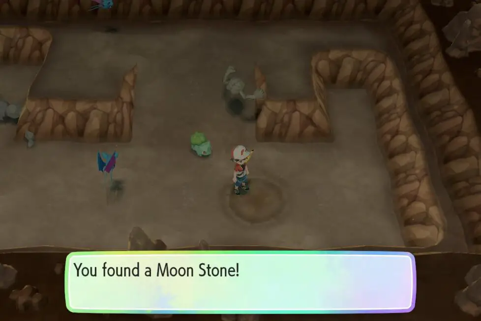 Pokemon Lets Go Evolution Stones donde encontrar Moon Stone Flint