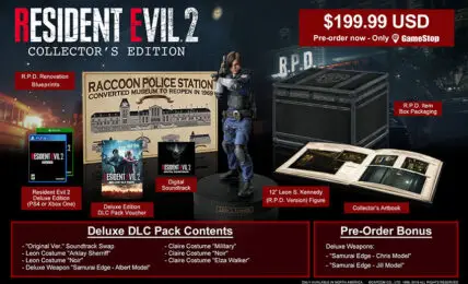 Resident Evil 2 Collectors Edition anunciada en Norteamerica
