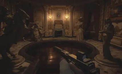 Solucion de rompecabezas de estatua de bano en Resident Evil