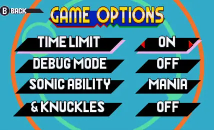 Trucos de Sonic Mania modo de depuracion seleccion de nivel