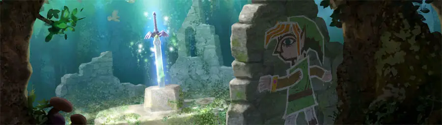 Zelda Guia de enlaces entre mundos Espada maestra