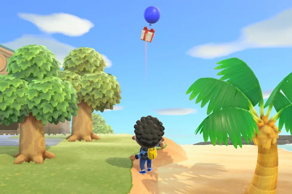 Animal Crossing New Horizons Como hacer estallar un regalo de