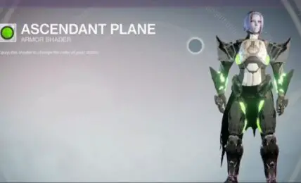 Ascendant Plane es el shader legendario que obtienes en Destinys