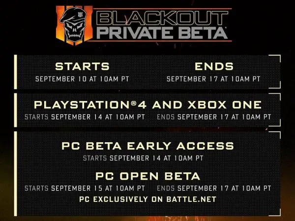 Call of Duty Black Ops 4 Blackout beta Close