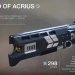 Destiny 2 Como obtener la escopeta legendaria Acrius Exotic Arc