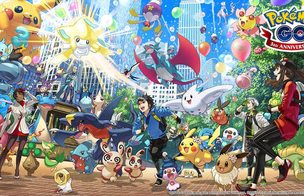Evento del 3er aniversario de Pokemon Go Party Hat Pikachu
