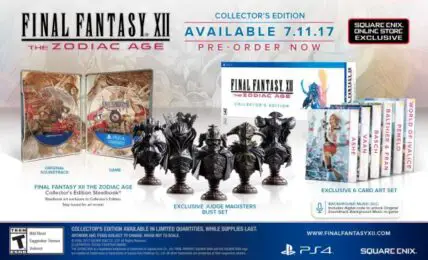 Final Fantasy 12 The Zodiac Age Collectors Edition viene con