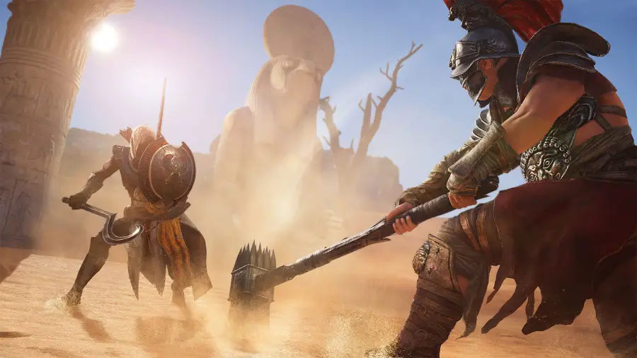 La arena de gladiadores en Assassins Creed Origins es super