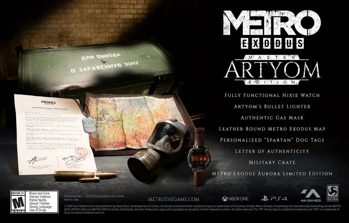 Metro Exodus Artyom Edición personalizada