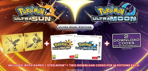 Pokemon Ultra Sun and Moon Fan Edition y Ultra Dual