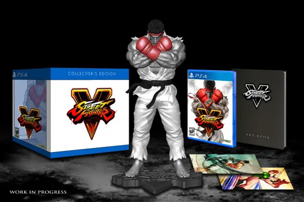 Street Fighter V Collectors Edition y detalles de la bonificacion