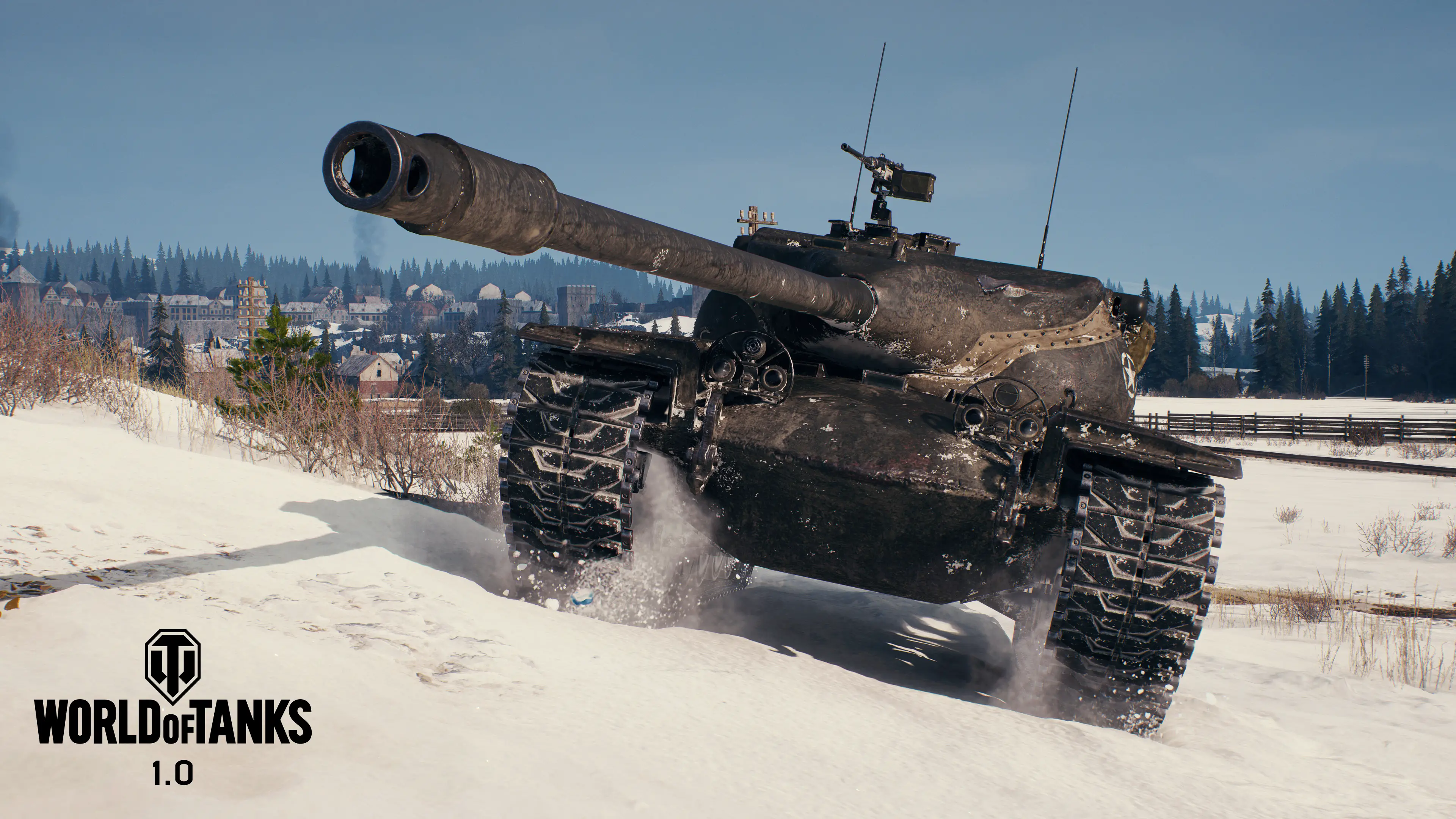 Los tanques ruedan por la nieve en World of Tanks 1.0