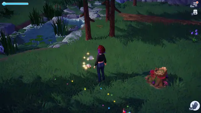 El jugador encontró los calcetines de Merlín en el Bosque de los Héroes en Disney Dream Valley