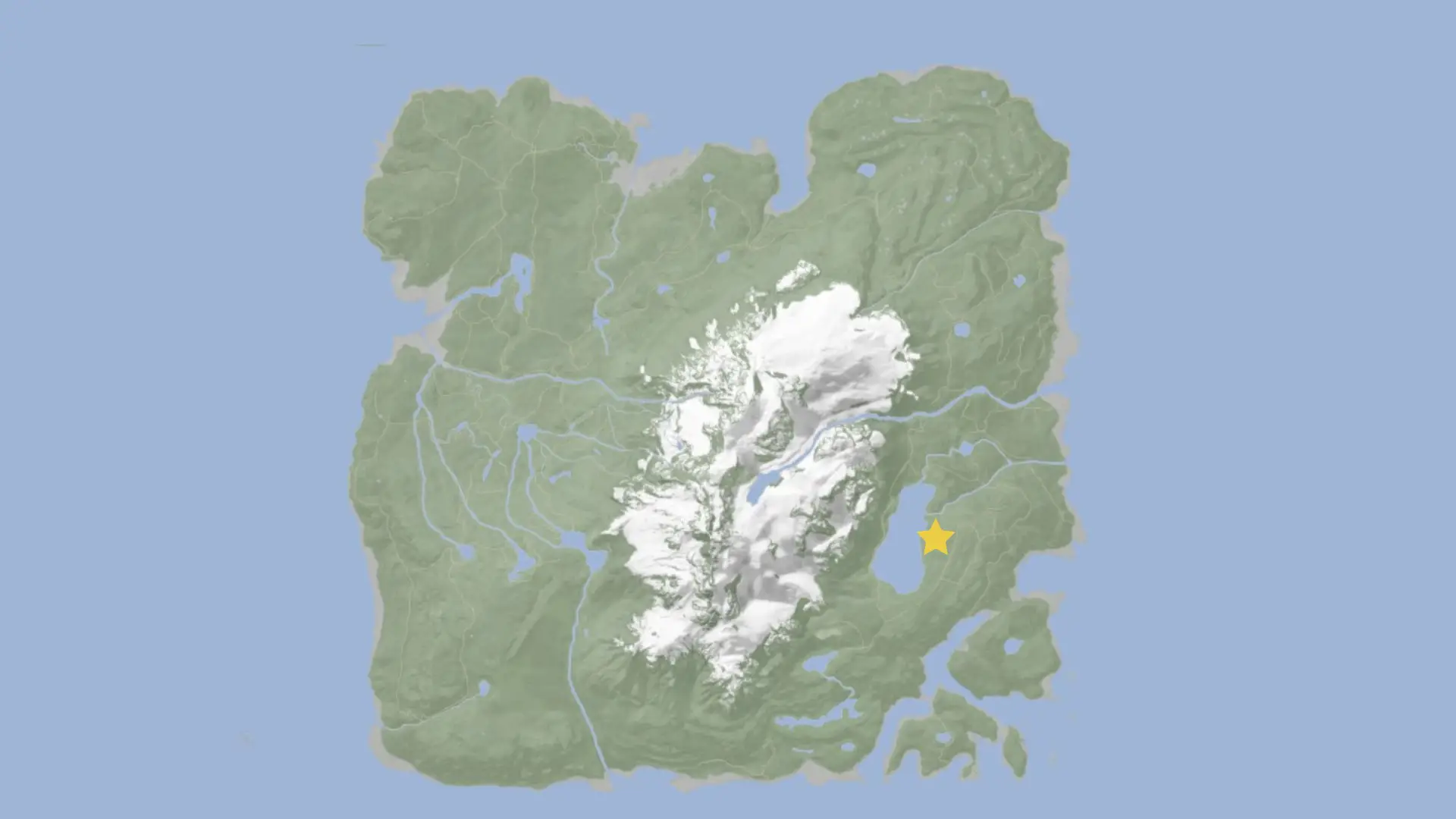 El mapa de Children of the Forest muestra la ubicación de la cueva que contiene la armadura dorada.
