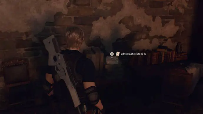 Leon se enfrenta a uno de los tres Lithostones en Resident Evil 4 Remake