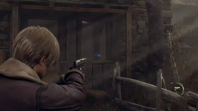 El medallón azul en los establos en Resident Evil 4.