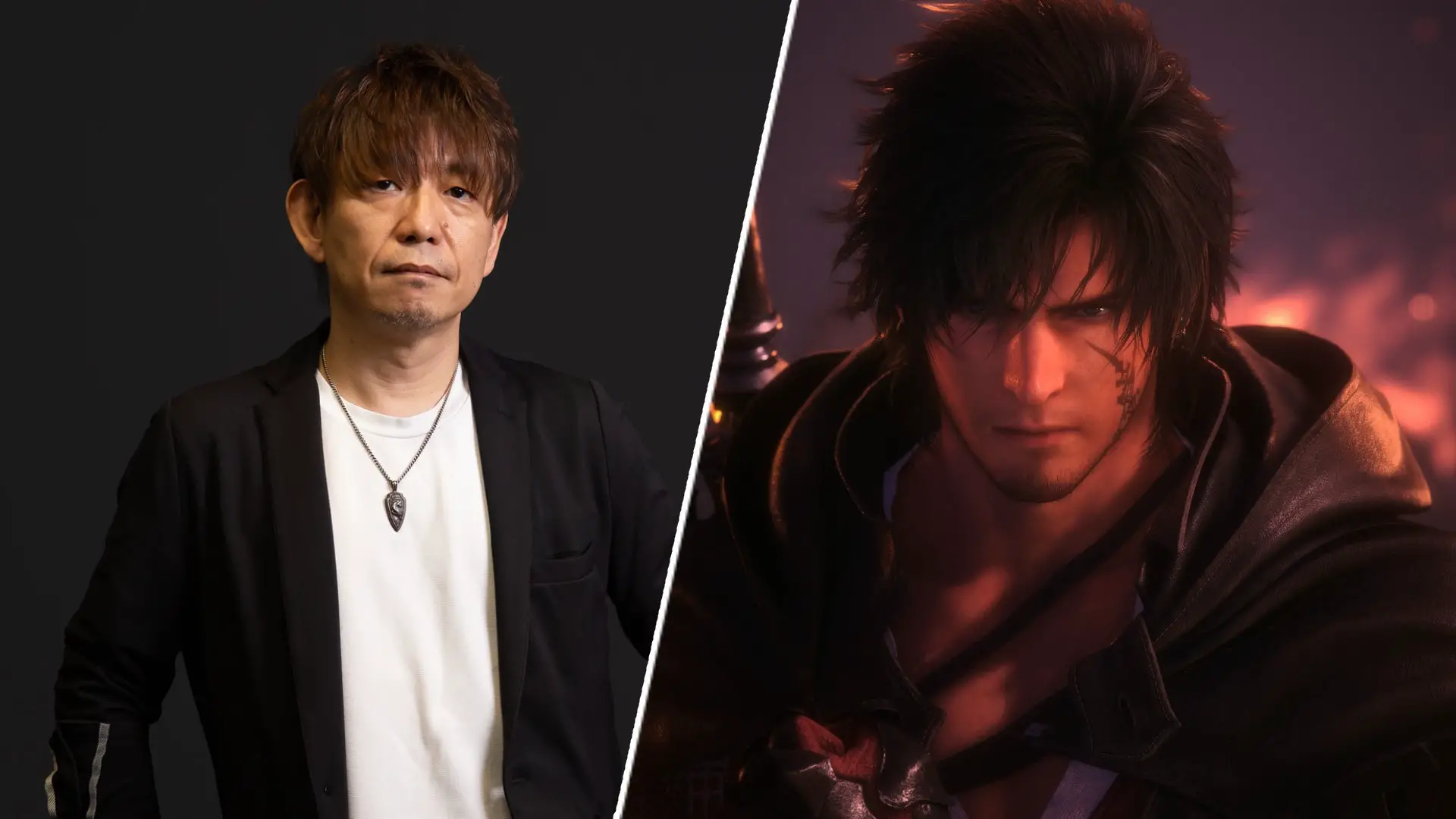 Naoki Yoshida y Clive de Final Fantasy XVI
